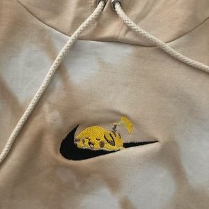 Pikachu Nike cropped hoodie
